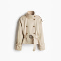 Lumen Cropped Trench Coat