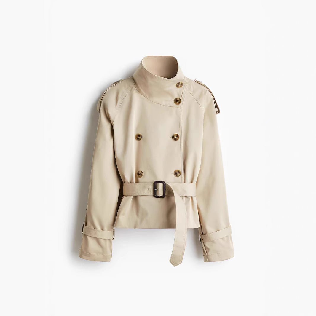 Lumen Cropped Trench Coat