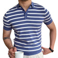 Metro Men's Striped Polo Shirt