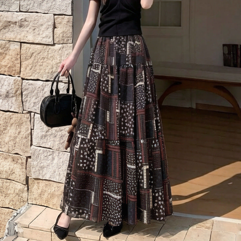 Nova Leopard Printed Vintage Midi Dress