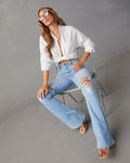 Indigo Arden Wide-Leg Jeans