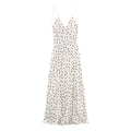 Sway Satin Silky Polka-Dot Midi Skirt