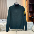 Atlas Men's Fleece-Lined Knit Stand-Collar Pullover
