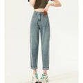 Indigo Bexley Straight High-Waist Jeans
