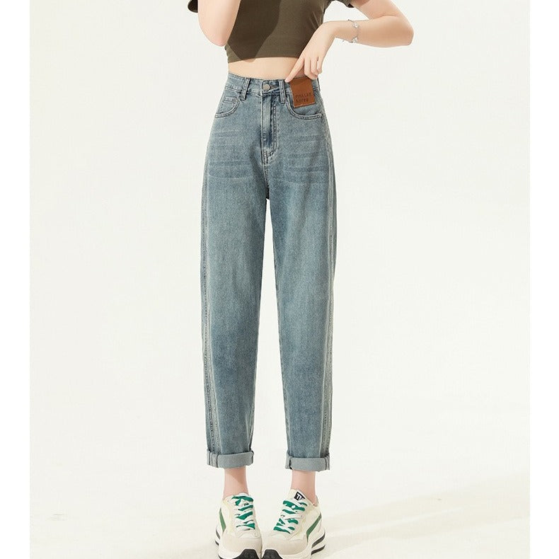 Indigo Bexley Straight High-Waist Jeans