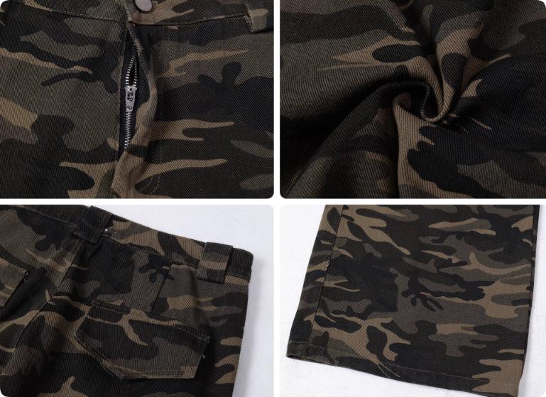 Rover Camo Washed Retro Cargo Pants