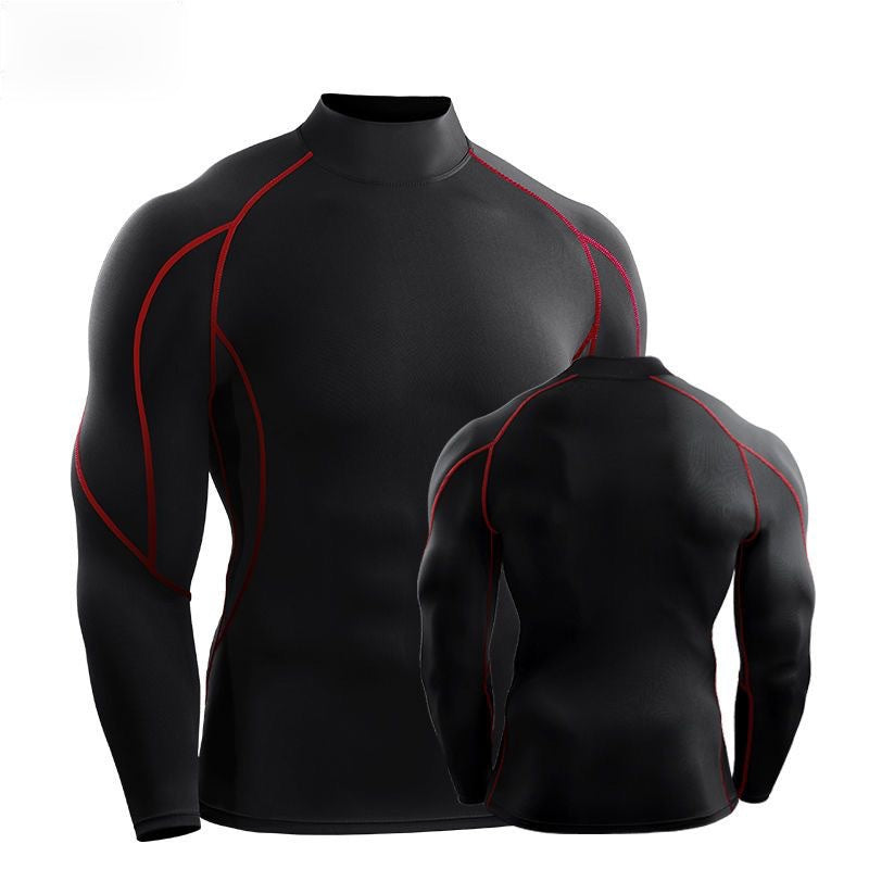 Velocity Men's Quick-Dry Long-Sleeve Turtleneck Top