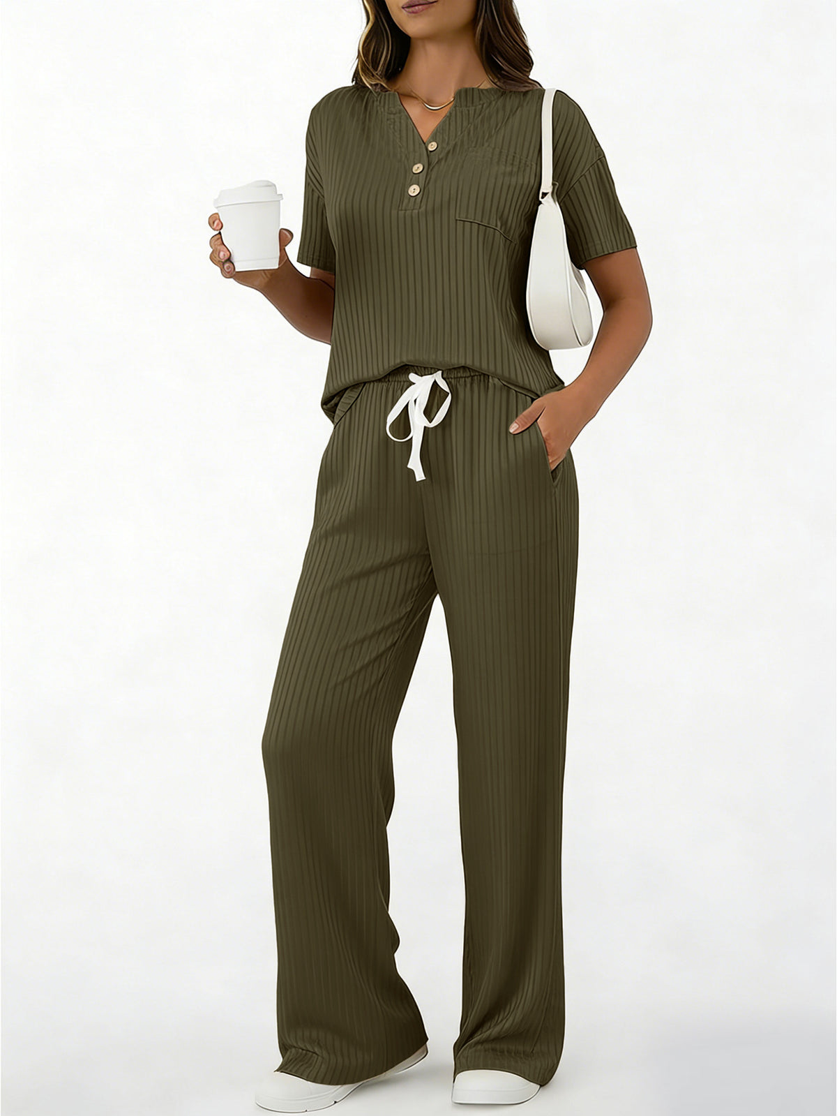 Sera Ribbed Knit Two-Piece Set