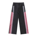 Indigo Men's Striped Straight Jeans