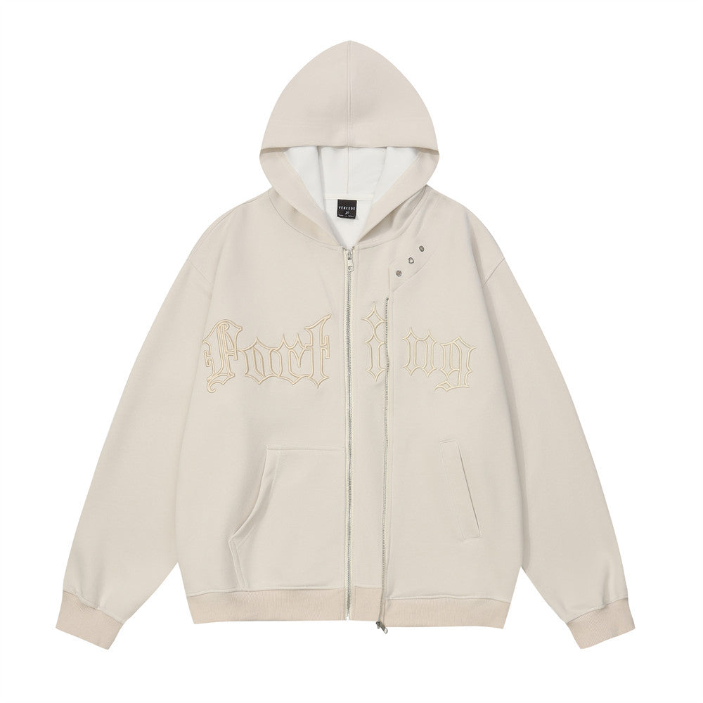 Atlas Men's Letter-Print Embroidered Cardigan