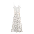 Sway Satin Silky Polka-Dot Midi Skirt
