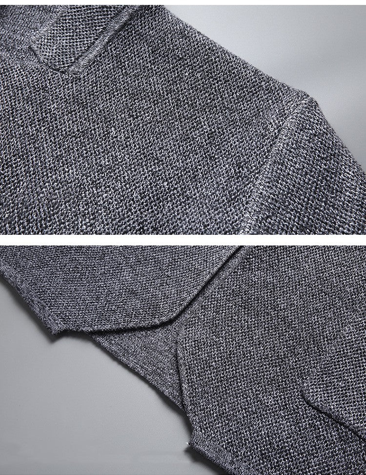 Atlas Men's Stand-Collar Pocket Cardigan