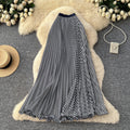 Sway Pleated Polka-Dot Skirt