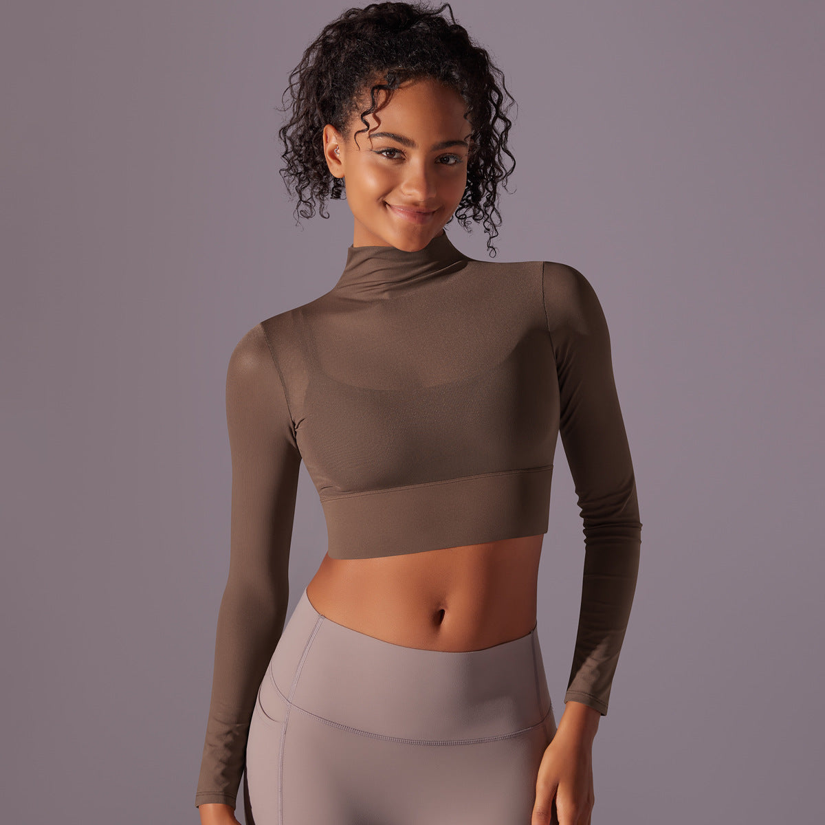 Pulse Mesh Quick-Dry Long-Sleeve Top
