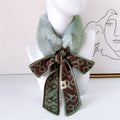 Ember Plush Houndstooth Scarf