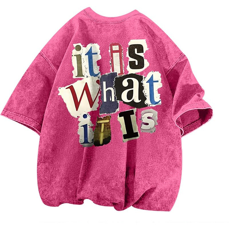 Archive Men's Oversized Letter-Print Printed T-Shirt