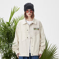 District Men's Letter-Print Embroidered Jacket