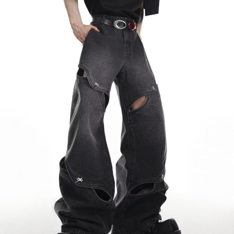 Indigo Bexley Retro Wide-Leg Jeans