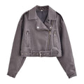 Halo Leather Washed Biker Jacket