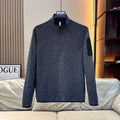 Atlas Men's Fleece-Lined Knit Stand-Collar Pullover