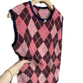 Hearth Knit Colour-Block Retro Vest