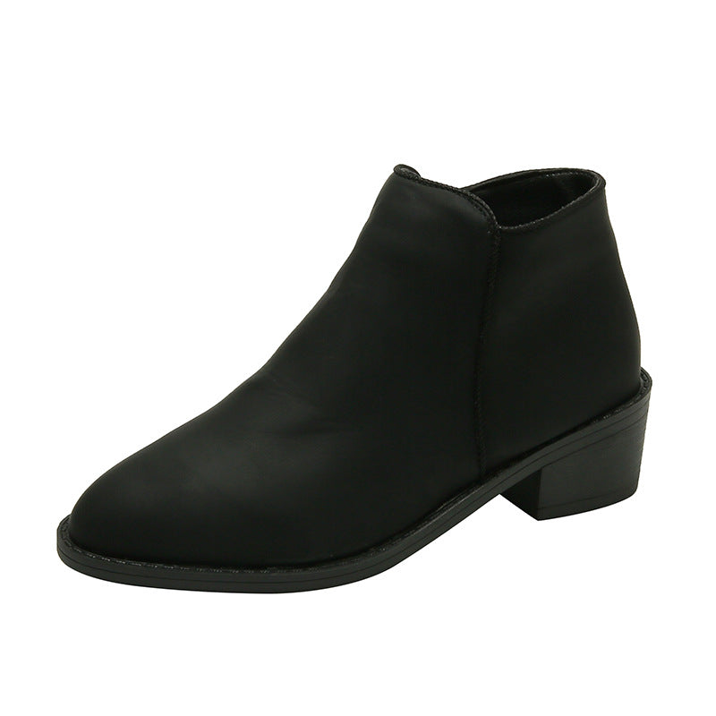 Stride Chunky Zip Water-Resistant Ankle Boots