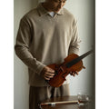 Metro Men's Long-Sleeve V-Neck Polo Shirt
