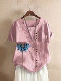 Aurelia Linen Cotton Button Shirt