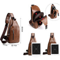 Carry Men's Leather Vintage Messenger Bag