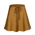 Sway Satin Drawstring Midi Skirt