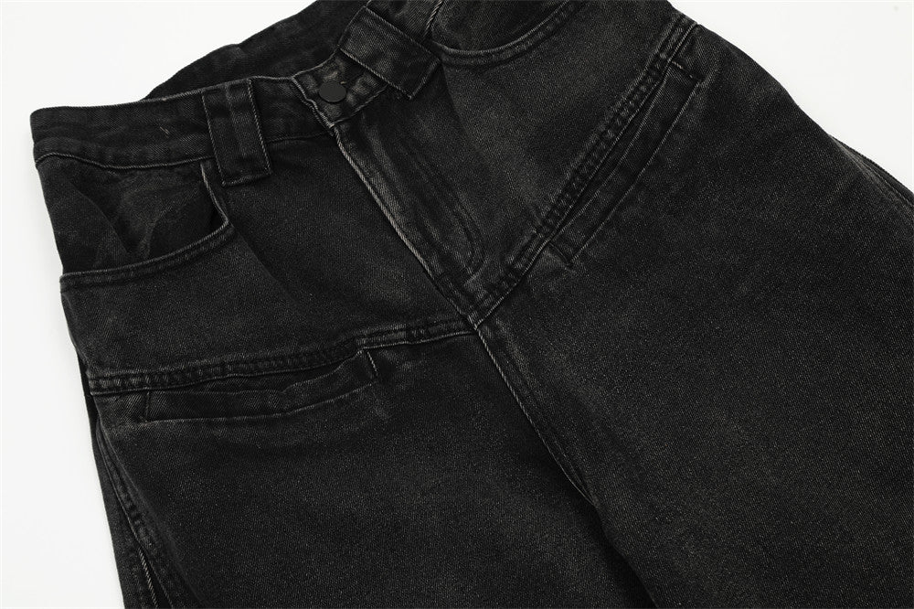 Indigo Men's Denim Multi-Pocket Pocket Cargo Pants