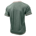 Metro Men's Short-Sleeve Button Vintage Henley Shirt