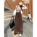 Indigo Garnet Wide-Leg Jeans