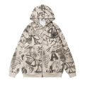 District Men's Graffiti Printed Hoodie