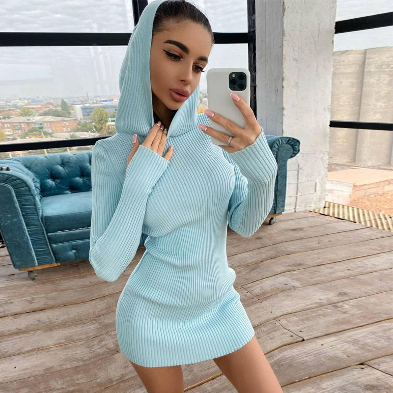 Nova Arden Knit Slim Long-Sleeve Dress