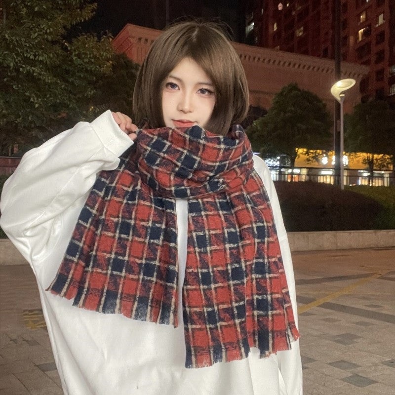 Ember Bexley Plaid Warm Scarf