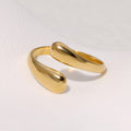 Lune Stainless Steel Titanium Steel Minimalist Ring
