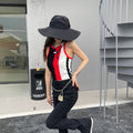 Hearth Knit Slim Contrast Vest