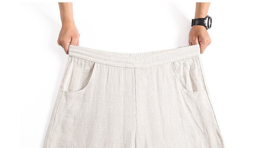 Flow Linen Relaxed Wide-Leg Trousers