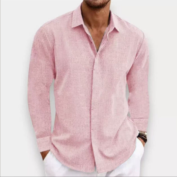 Archive Men's Linen Cotton Long-Sleeve T-Shirt