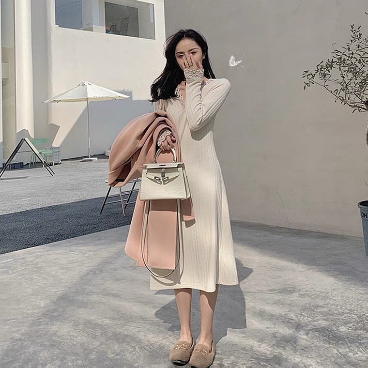 Nova Lace Retro Knit Dress