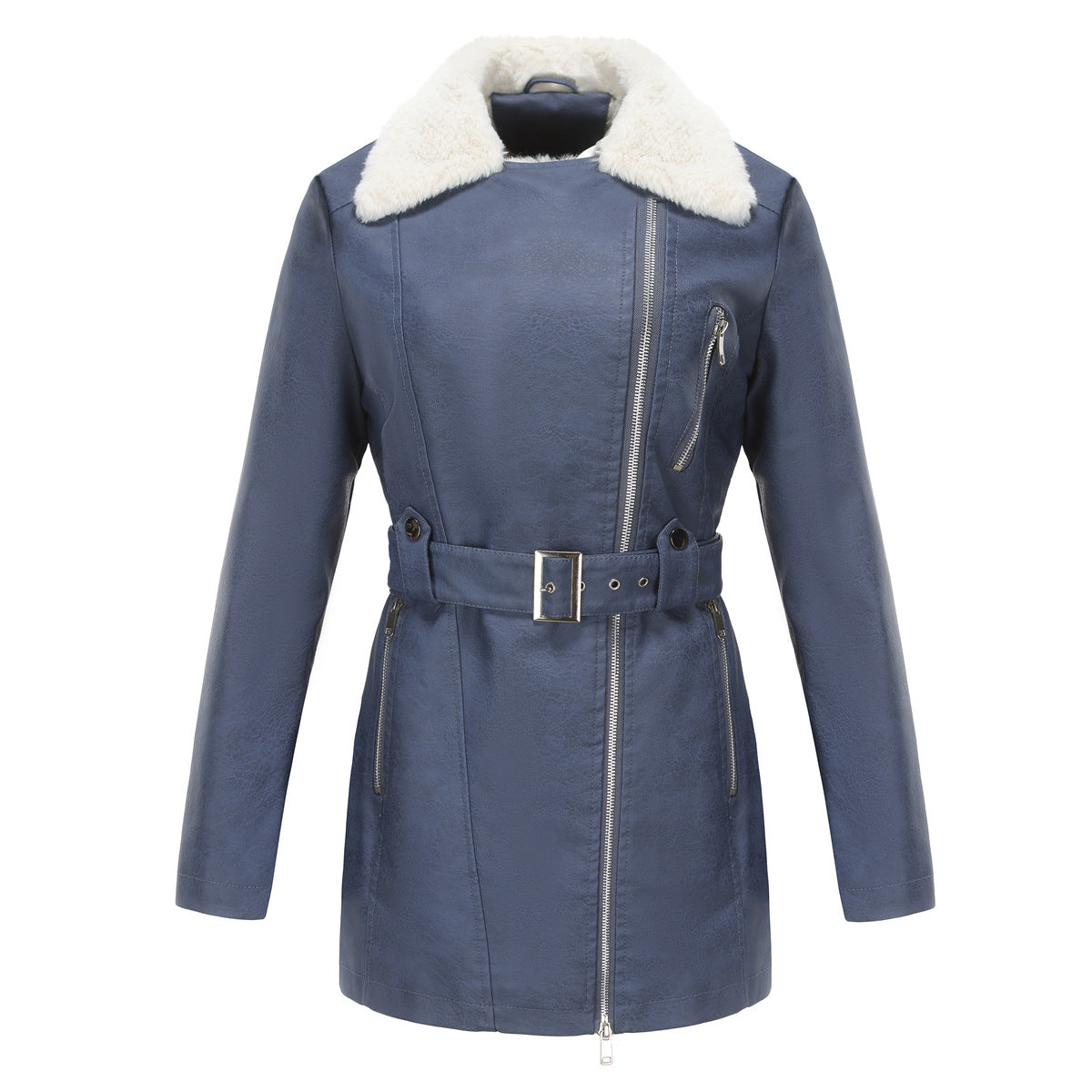 Halo Fleece-Lined Leather Jacket