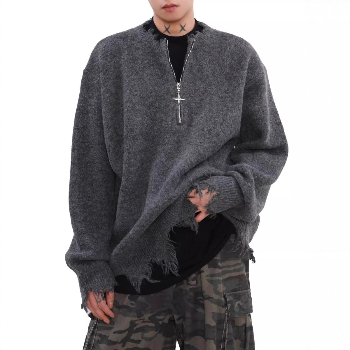 Atlas Men's Half-Zip Vintage Sweater