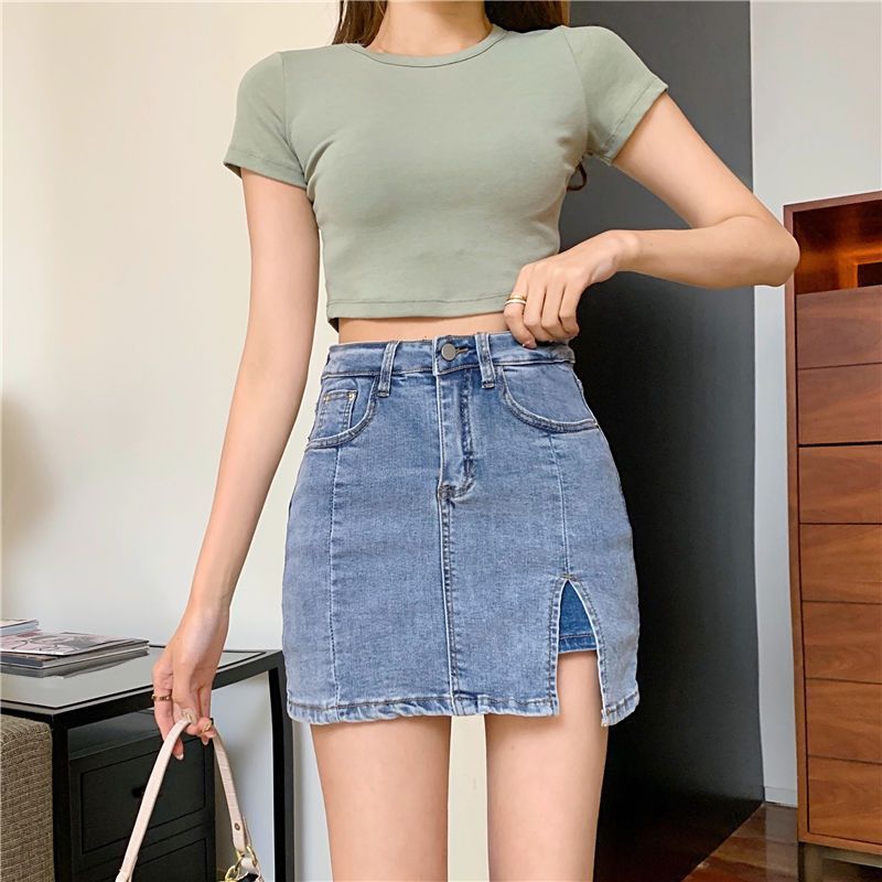 Sway Garnet Denim Skirt