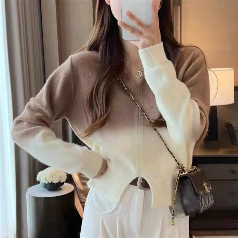 Aurelia Knit Gradient Pullover