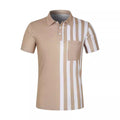 Metro Bexley Men's Lapel Striped Polo Shirt
