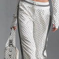 District Men's V-Neck Polka-Dot Tracksuit