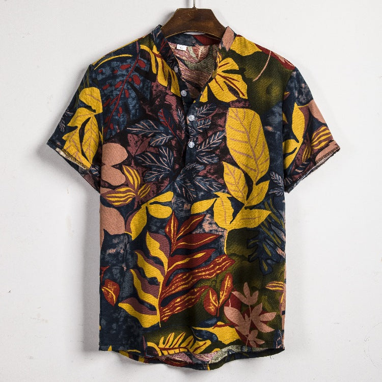 Metro Bexley Men's Short-Sleeve Linen Shirt