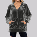 Aurelia Relaxed Long-Sleeve Zip Top