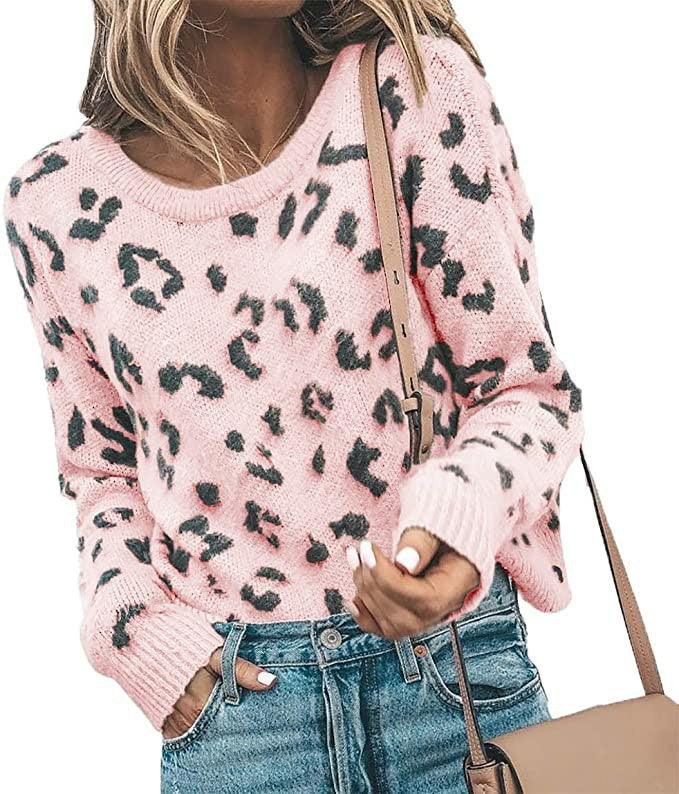 Hearth Leopard Printed Sweater